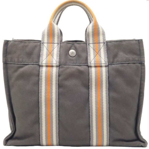Hermes Handbags - Hermès Toile Fourre-Tout PM